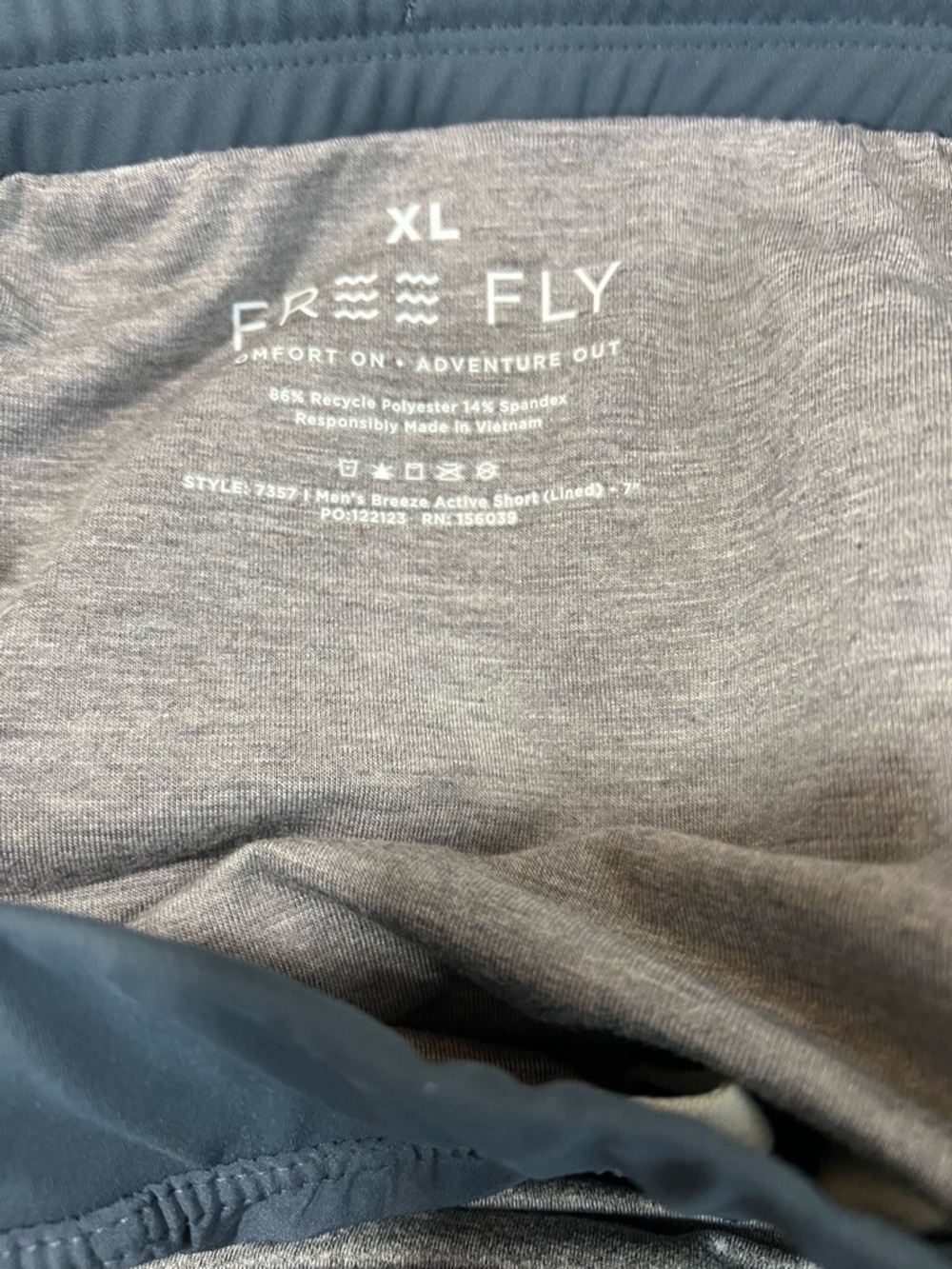 Free Fly Men’s Breeze Active Shorts Lined Size XL - Picture 3 of 5
